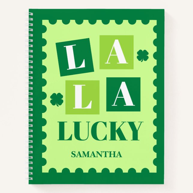 La La Lucky St. Patrick’s Day Notebook (Front)