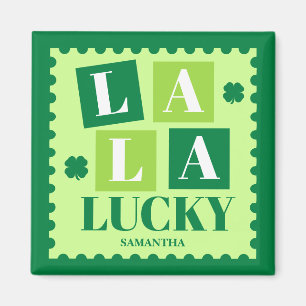 La La Lucky St. Patrick’s Day Personalized Magnet