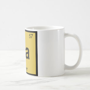 La - Lager Beer Chemistry Periodic Table Symbol Coffee Mug