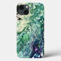 La Laguna painting blue teal white black