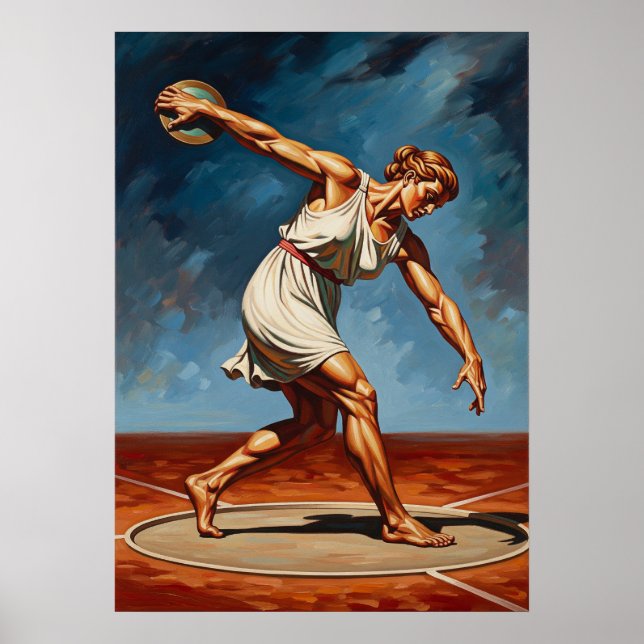 LA LANCEUSE DE DISQUE (The Discus Thrower) Poster (Front)