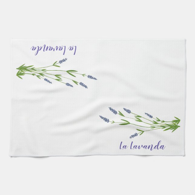 La Lavanda (Lavender) tea towel (Horizontal)