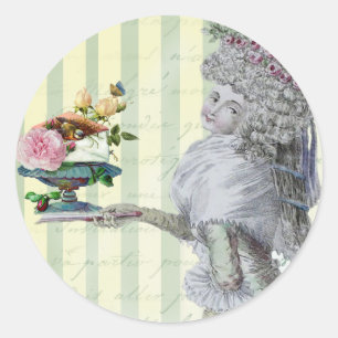 La Lettre D’amour Classic Round Sticker