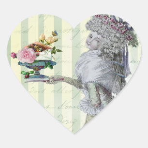 La Lettre D’amour Heart Sticker