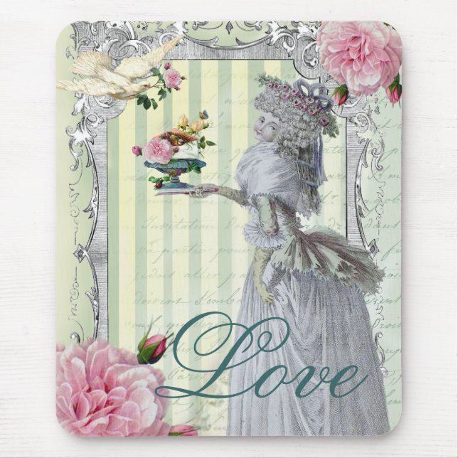 La Lettre D’amour Mouse Mat (Front)
