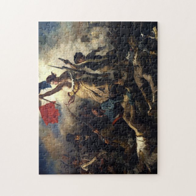 La liberté guidant le peuple, Eugène Delacroix, 18 Jigsaw Puzzle (Vertical)