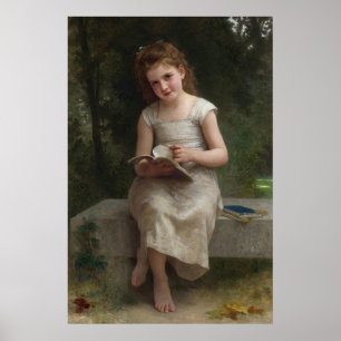 La Liseuse by William-Adolphe Bouguereau Poster