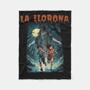 La Llorona Mexican Awesome Spanish Halloween Dia D Fleece Blanket