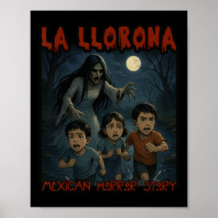 La Llorona Mexican Awesome Spanish Halloween Poster