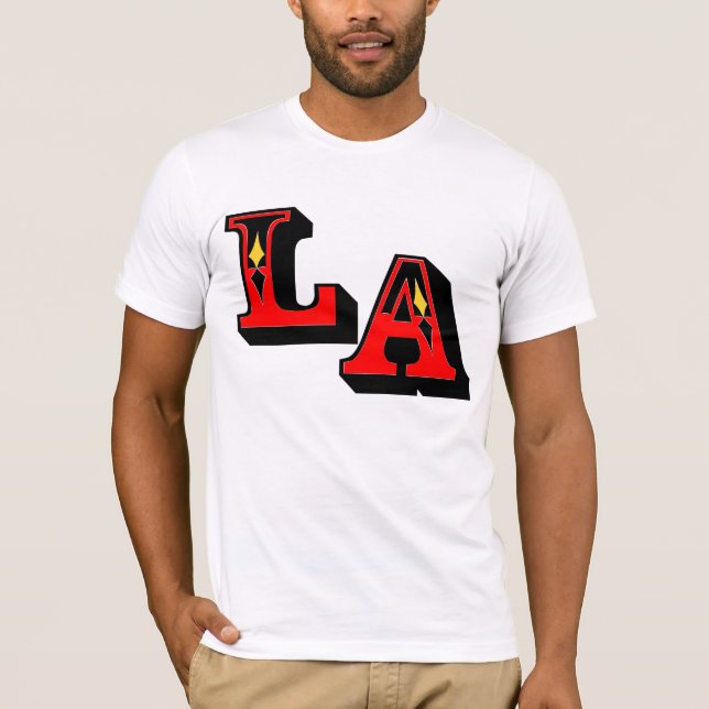 •°♥§LA Logo Stylish Bella Canvas Basic Tee§♥°• T-Shirt (Front)