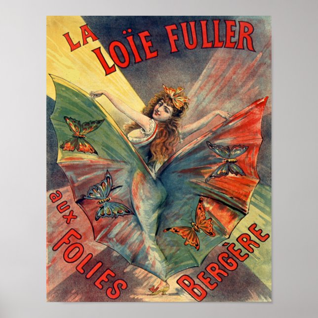 La Loie Fuller aux Folies Bergere Poster (Front)