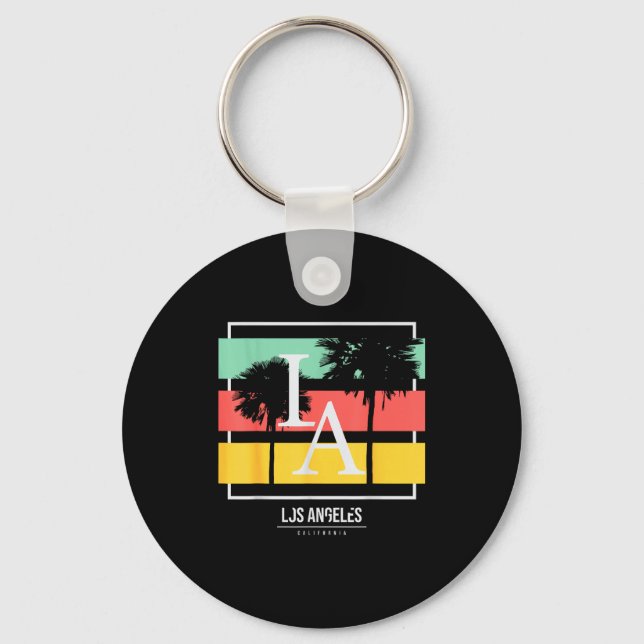 La Los Angeles California  Key Ring (Front)