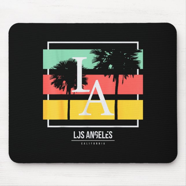 La Los Angeles California  Mouse Mat (Front)