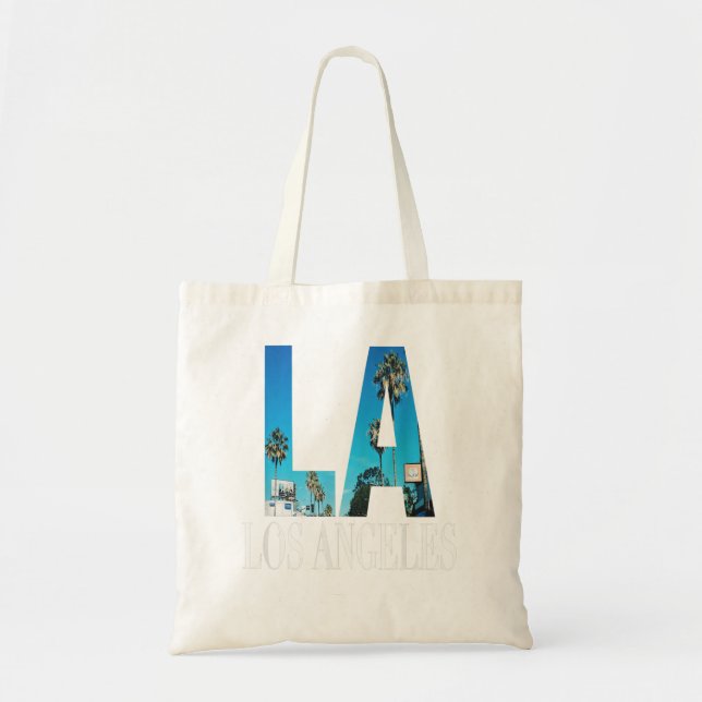 La Los Angeles California Souvenir Beach City West Tote Bag (Front)
