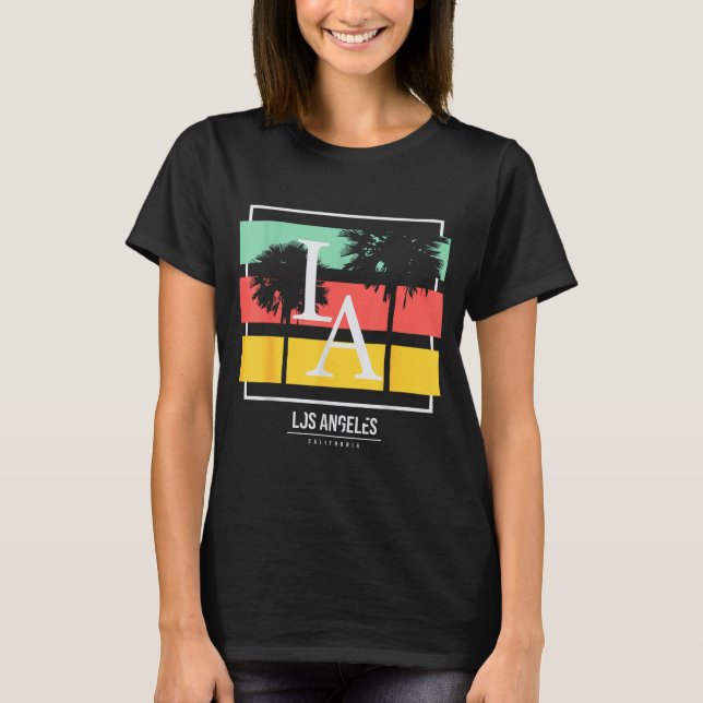 La Los Angeles California  T-Shirt (Front)