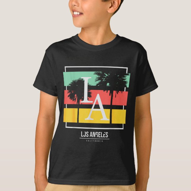 La Los Angeles California  T-Shirt (Front)