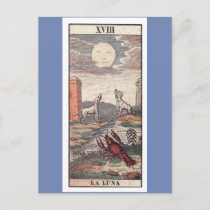 La luna tarot card