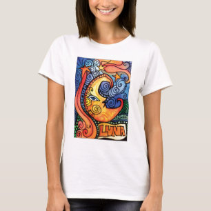 La Lune / The Moon Loteria Card Design T-Shirt