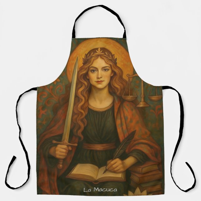 La Macuca Pre-Raphaelite style Apron (Front)