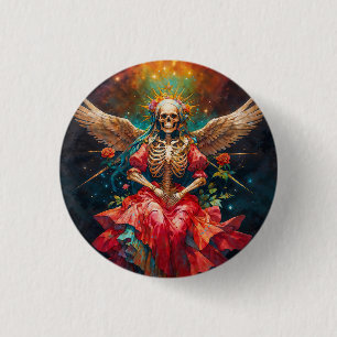 La Madre de la Transformación Santa Muerte 3 Cm Round Badge