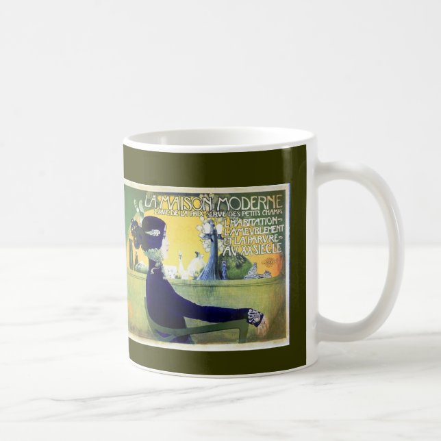 La Maison Moderne Art Noveau Coffee Mug (Right)