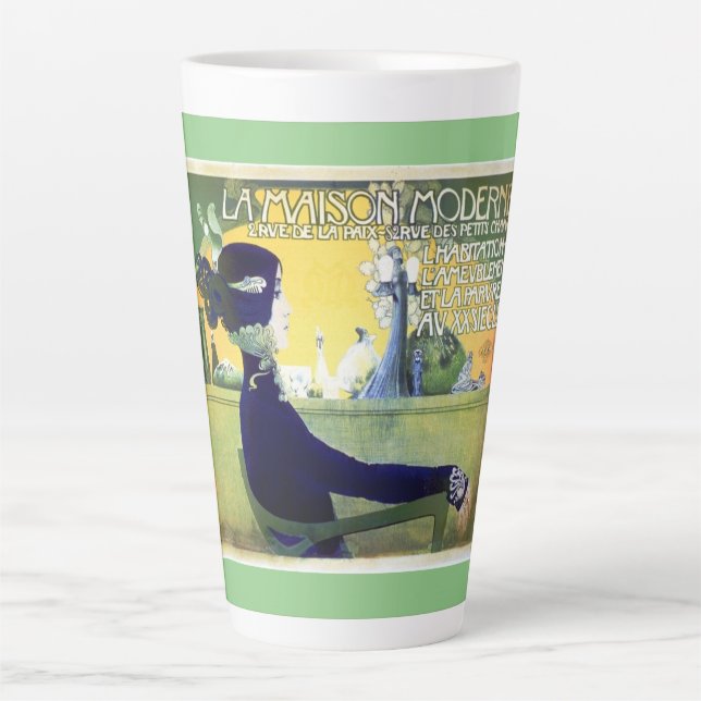 La Maison Moderne Art Noveau Latte Mug (Front)