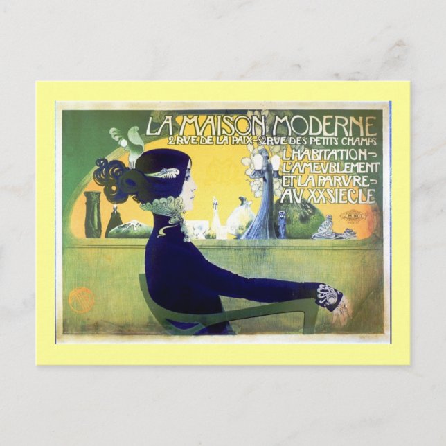 La Maison Moderne Art Noveau Postcard (Front)