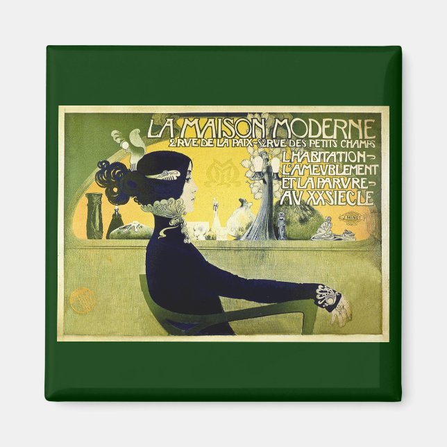 La Maison Moderne - Vintage 1905 Magnet (Front)