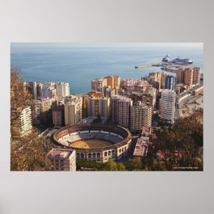 La Malagueta Bullring And Port Poster