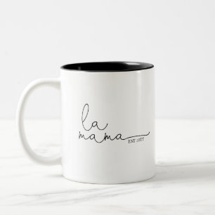 La Mama Established   Mama Gift Two-Tone  Coffee Mug