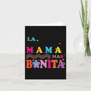 La Mamá Mas Bonita Spanish Mothers Day Hispanic Mo Card