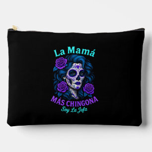 La Mamá Más Chingona Funny Spanish Mum Accessory Pouch