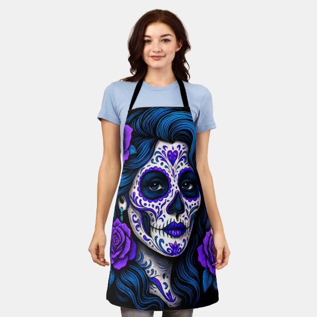 La Mamá Más Chingona Funny Spanish Mum Apron (Worn)