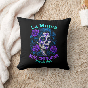 La Mamá Más Chingona Funny Spanish Mum Cushion