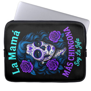 La Mamá Más Chingona Funny Spanish Mum Laptop Sleeve