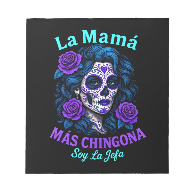 La Mamá Más Chingona Funny Spanish Mum Notepad (Front)