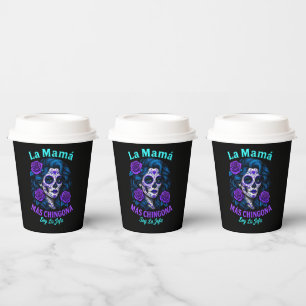 La Mamá Más Chingona Funny Spanish Mum Paper Cups