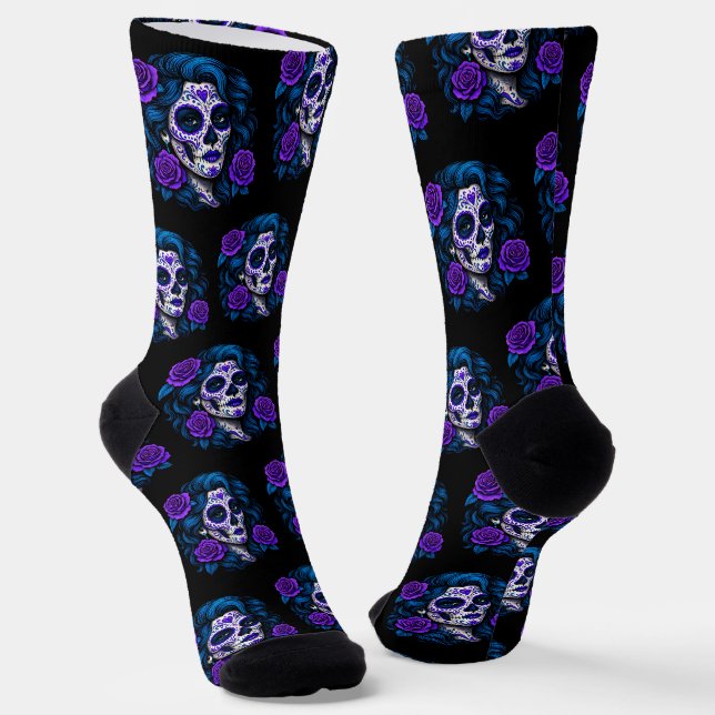 La Mamá Más Chingona Funny Spanish Mum Socks (Angled)