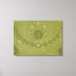 'La Margarete' wallpaper design, printed by Jeffre Canvas Print