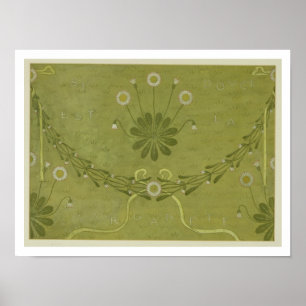 'La Margarete' wallpaper design, printed by Jeffre Poster