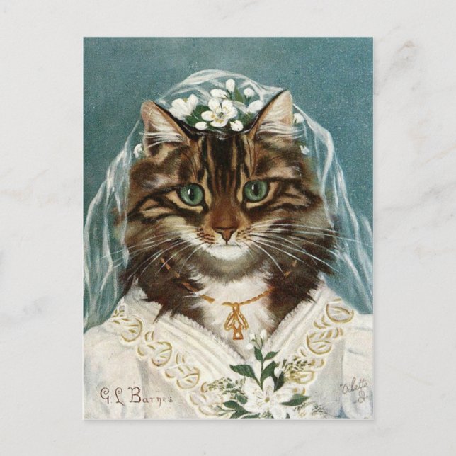 La mariée chat postcard (Front)