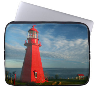 La Martre Lighthouse Matane On The Gaspe Laptop Sleeve