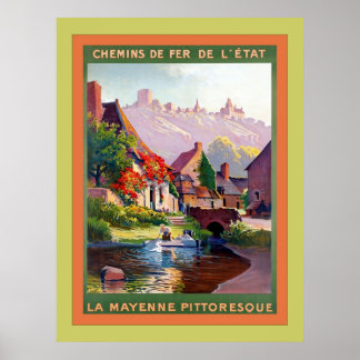 La Mayenne ~ Vintage French Travel Poster