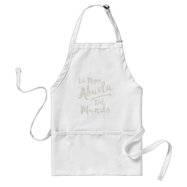 La Mejor Abuela Del Mundo Grandma Mothers Day Standard Apron (Front)