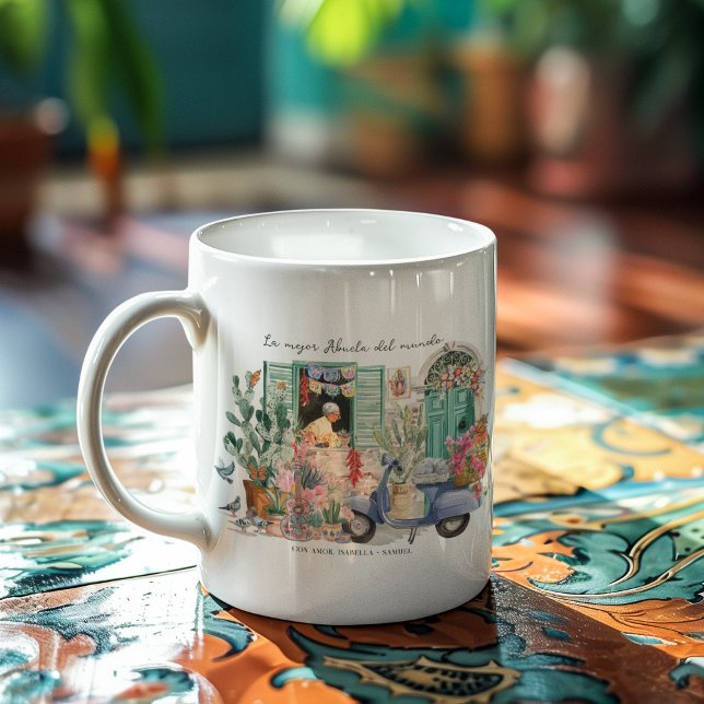 La Mejor Abuela del Mundo | Personalized Coffee Mug (Creator Uploaded)