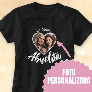 La Mejor Abuelita Foto Personalizada T-Shirt