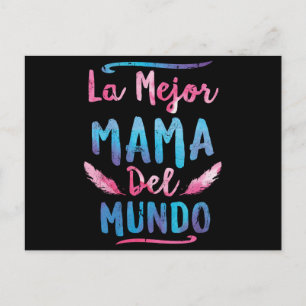 La Mejor Mama Del Mundo Mum Mothers Day Postcard