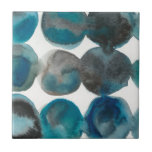 La Mer - Circles Tile<br><div class="desc">La Mer III by Chariklia Zarris. Pattern that features blue-ish watercolor circles.</div>
