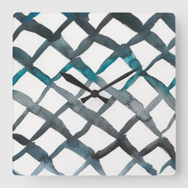 La Mer VI Square Wall Clock (Front)