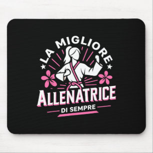 La Migliore Allenatrice Idee Regalo Maestra Karate Mouse Mat